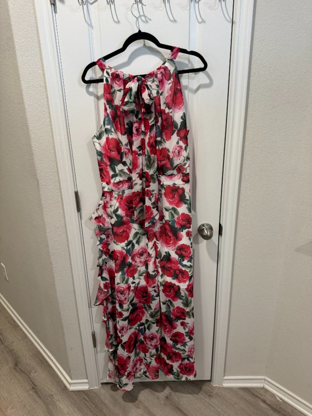 Betsey & Adam Long sundress size 16 tie back neck